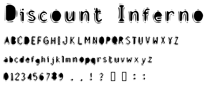 Discount Inferno Bold font